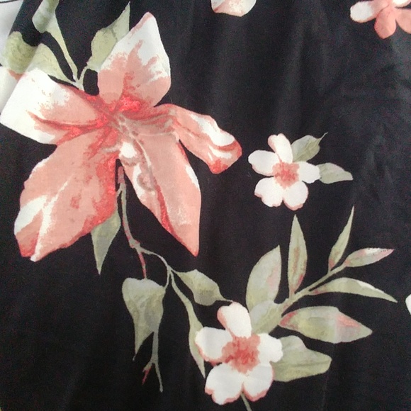 🌺ONLY 1 LEFT🌺 NWT Floral Flounce Coral Dress XL - Picture 2 of 3
